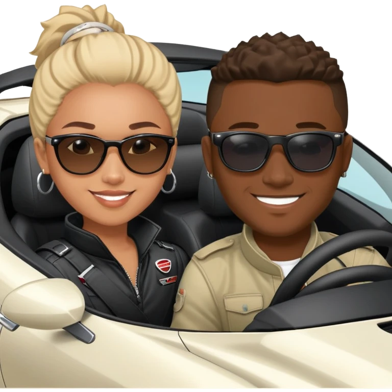 josh king jetset madrid the millionaire internet celebrity panel rank founder and instagram model girlfriend Tefi in Nissan GTR  emoji