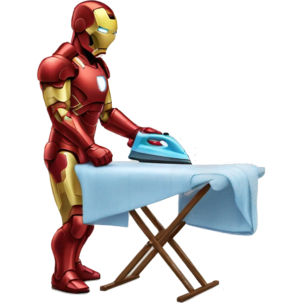 ironman ironing clothes emoji