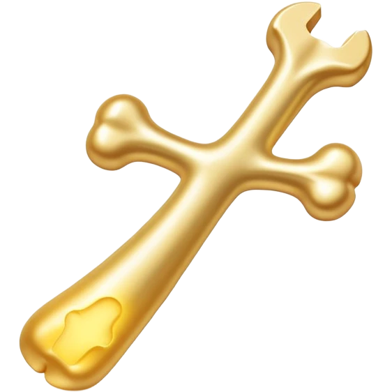 Simple, minimalist vitamin K2 symbol with a soft golden glow beside a bright, luminous bone. Both elements emit a gentle ethereal light, with subtle connections between them showing K2's role in bone health. emoji