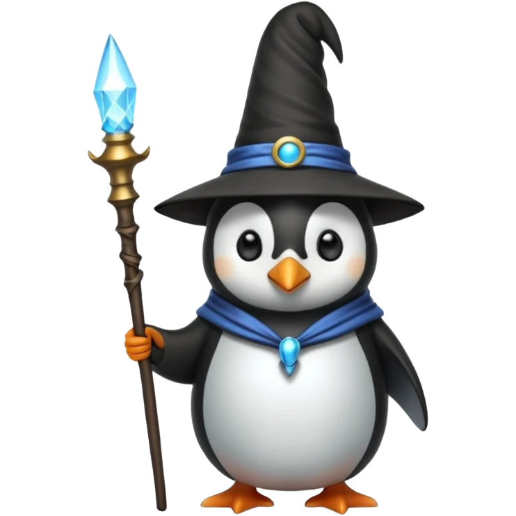 Penguin Wizard emoji