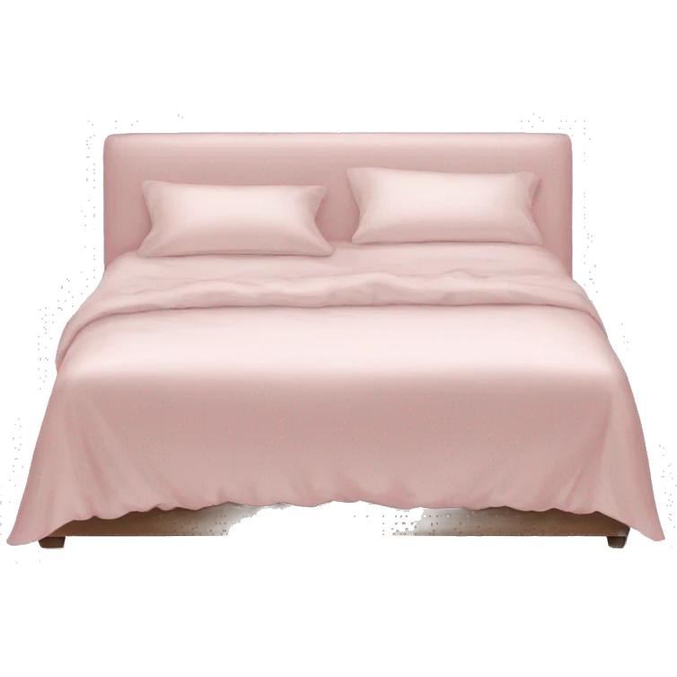 Light pink silk bed emoji