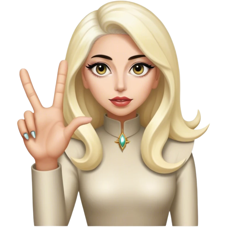A lady Gaga monster hand  emoji