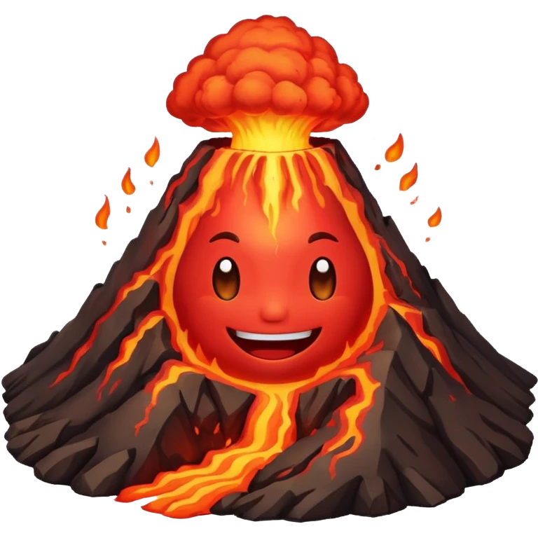 friendly Volcano emoji