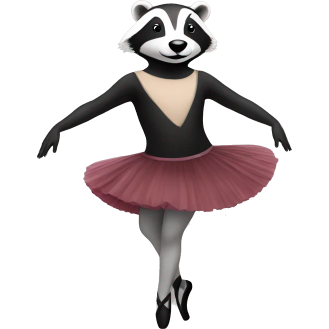 badger ballerina emoji