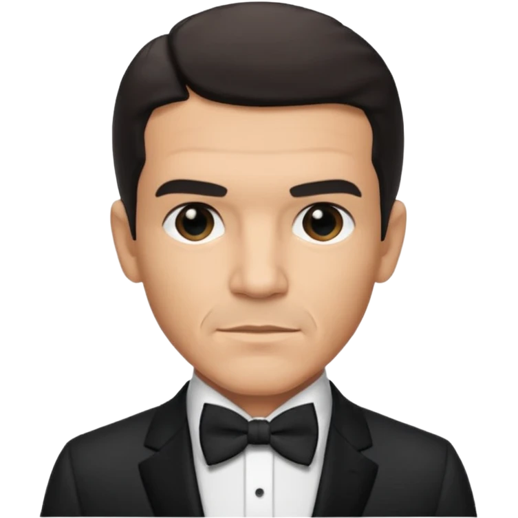 Antonio Banderas with suit with bow tie emoji