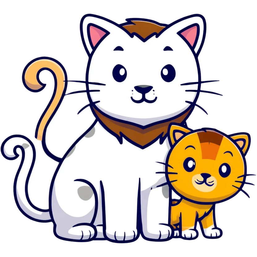 cat and lion emoji