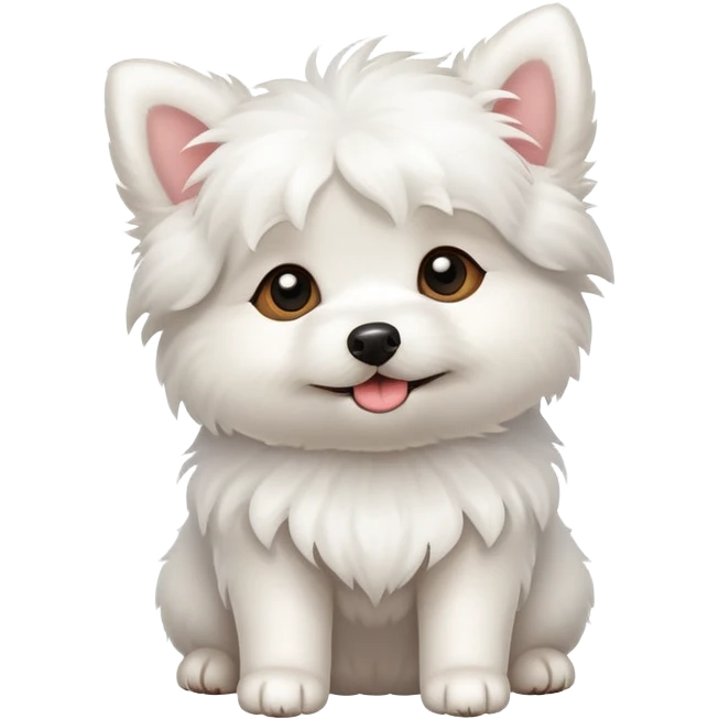 Little white dog emoji
