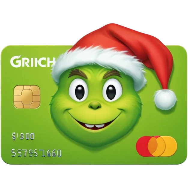 Grinch Credit Card emoji