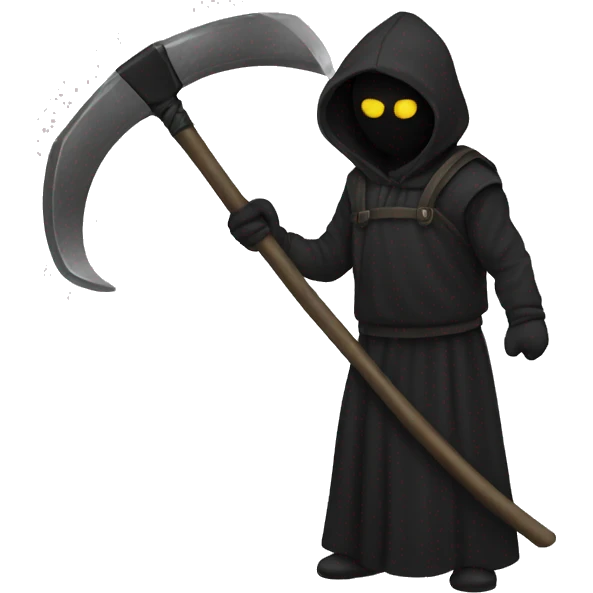 black scythe emoji