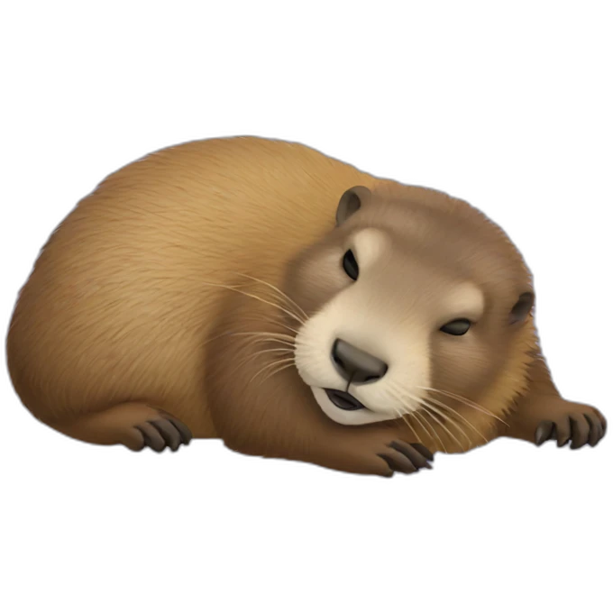 Marmot sleep emoji