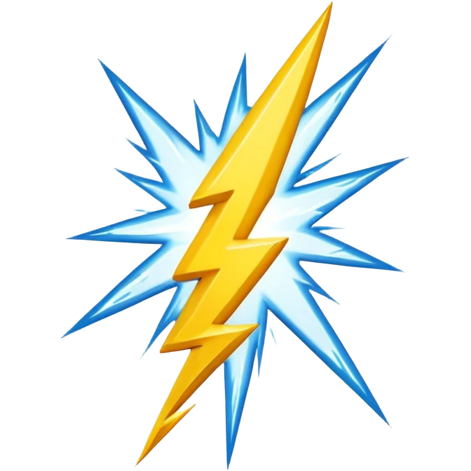 lightning emoji