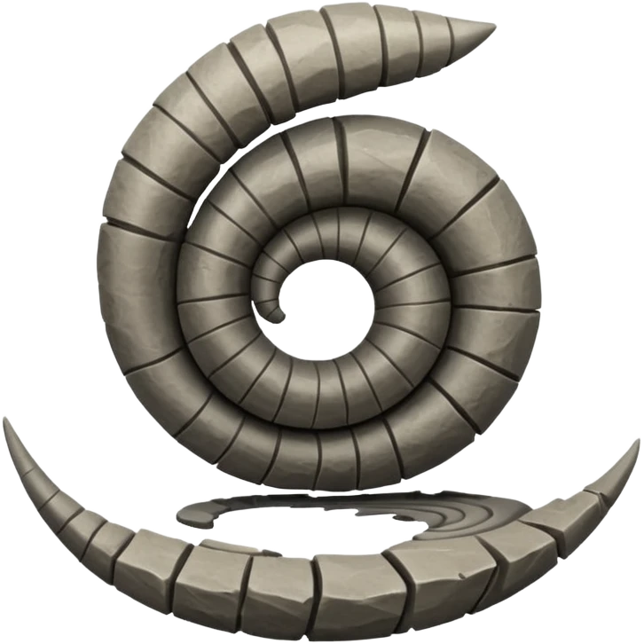 Un fossile d'amonite emoji