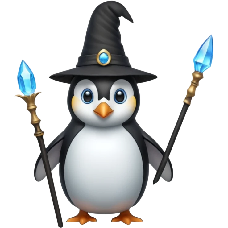Penguin Wizard emoji