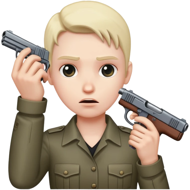 Gun to head emoji