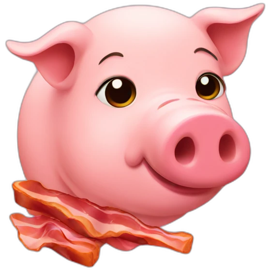pig with bacon emoji
