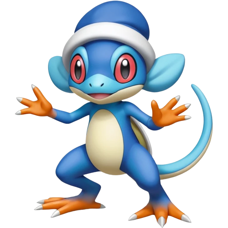 Froakie-Karrablast-Ferroseed-Pyukumuku-Perrserker-Cetitan-Pokémon-fusion (full body) emoji