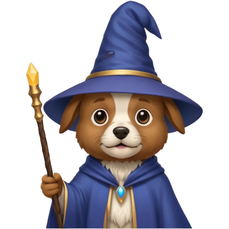 Dog wizard emoji