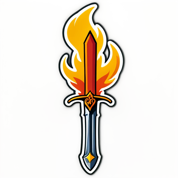 Flaming sword ￼ emoji