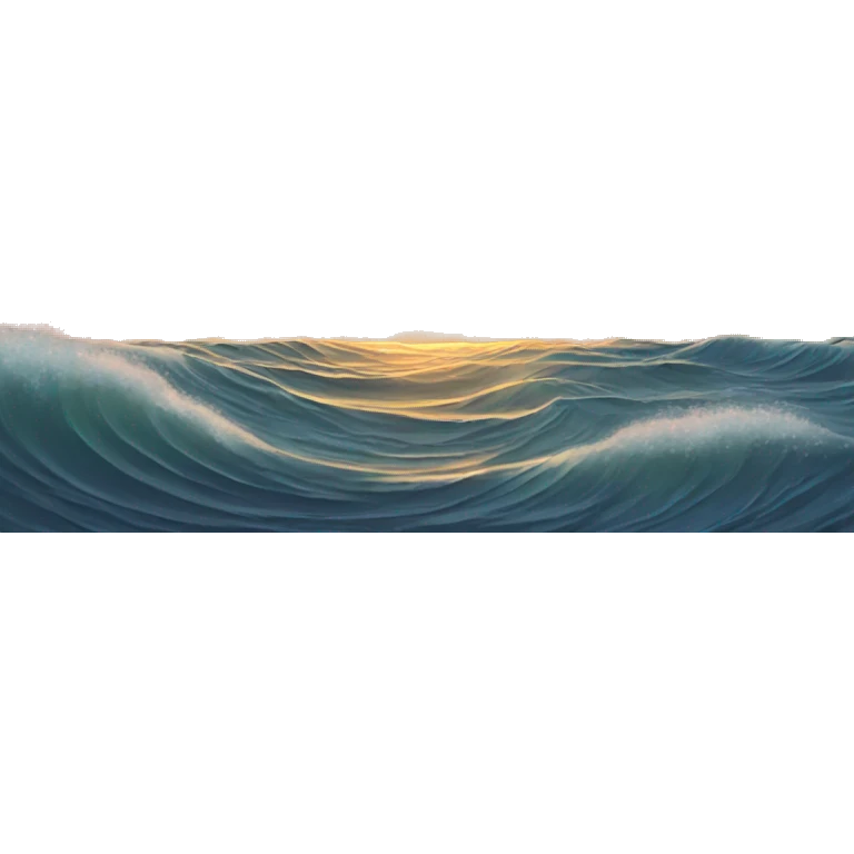 Sunset over waves  emoji