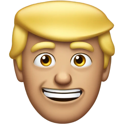 Trump looking silly emoji