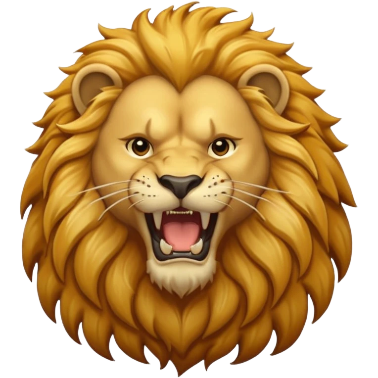 Roaring lion emoji