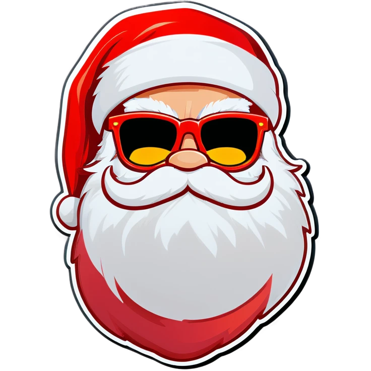 Santa wit sunglasses  emoji