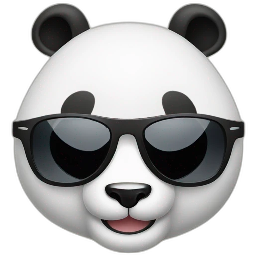 Shifu master panda kung fu flexing sunglasses emoji