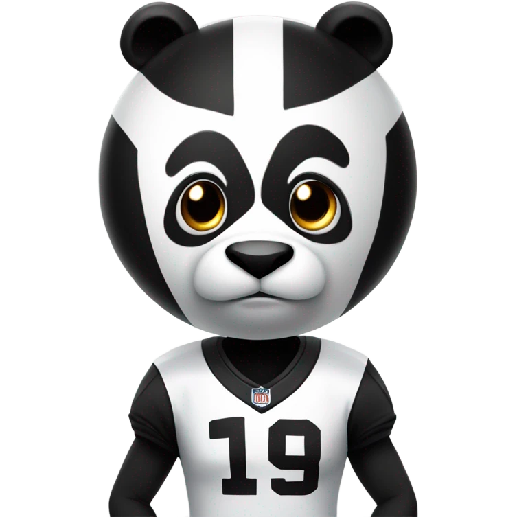 Football player in a panda suit  emoji