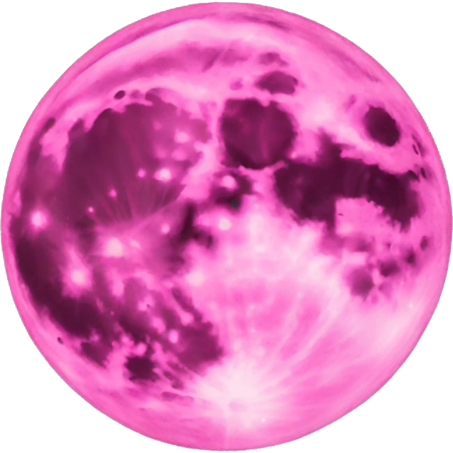 Pink full moon emoji