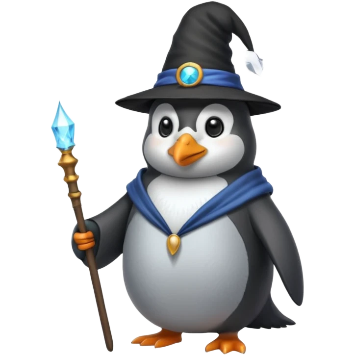 Penguin Wizard emoji