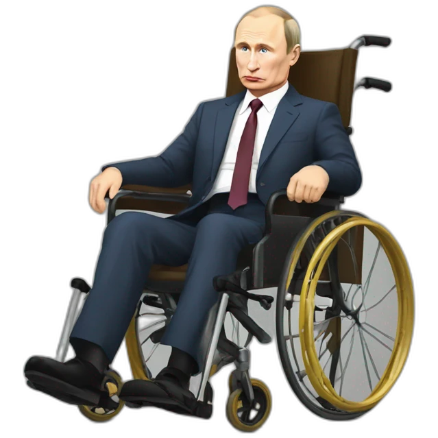 Sad vladimir putin fresh meatcube golden wheelchair emoji