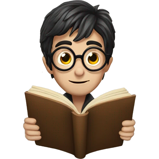 Harry Potter reading emoji