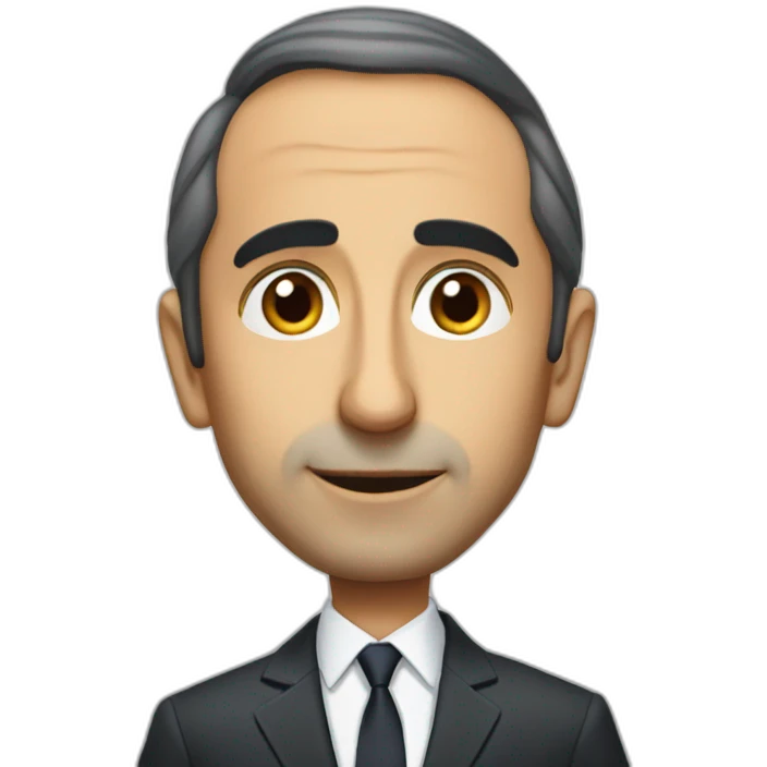 Eric Zemmour wearing suit emoji
