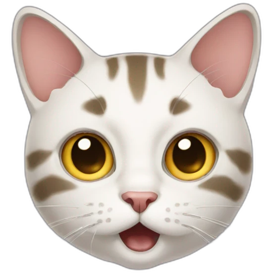 Shocked cat face emoji