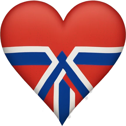 Saami flag in heart shape emoji