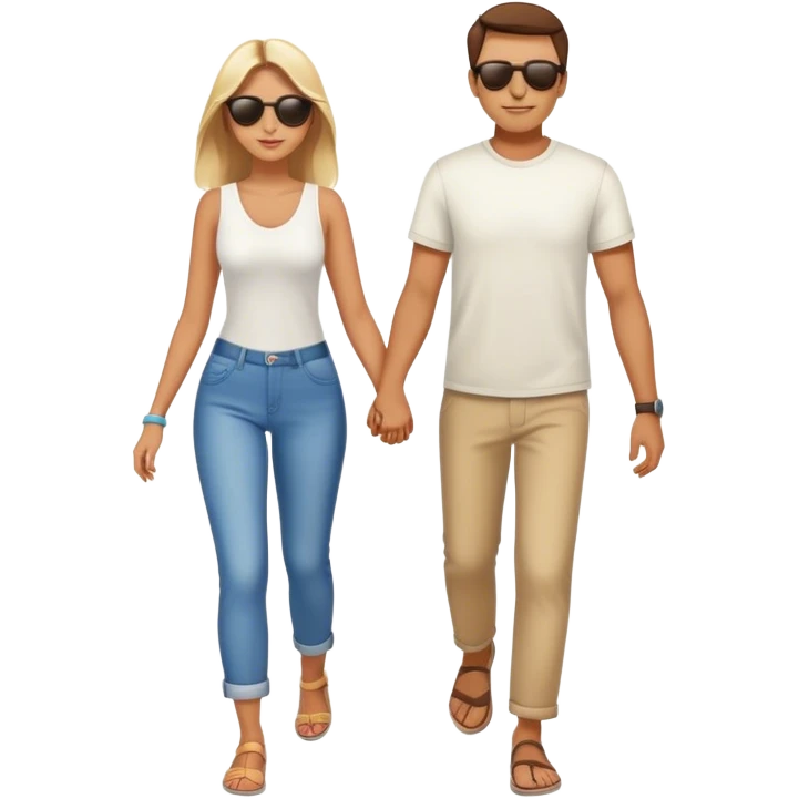 Driping guy that is on a walk with his girlfriend emoji