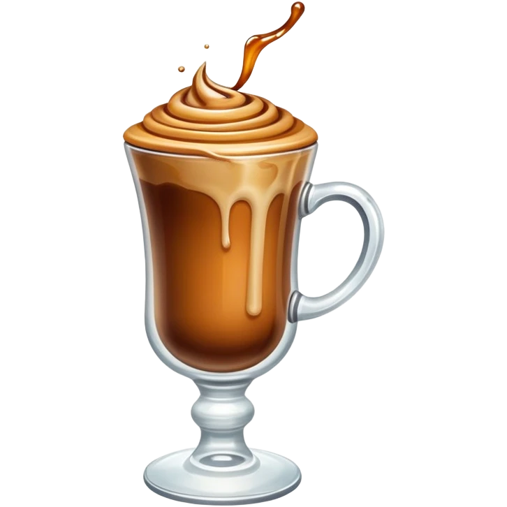 Caramel coffee emoji