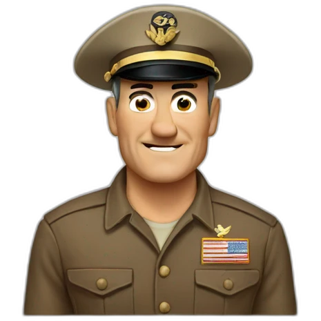 John Wayne as marine  emoji