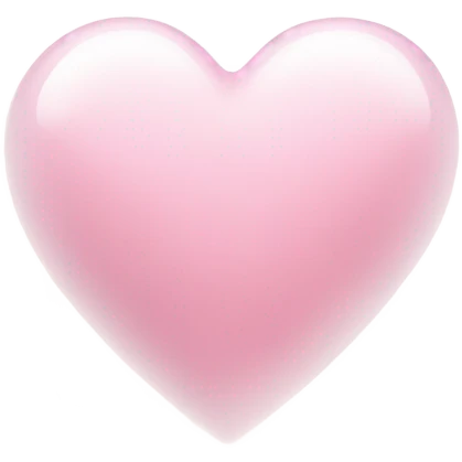 light pink heart with big white sparkles emoji