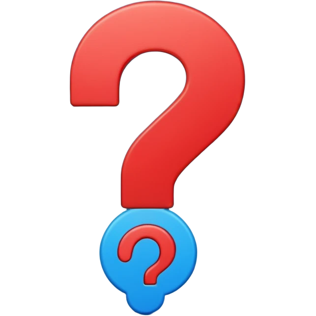 вопрос  и эмоция emoji