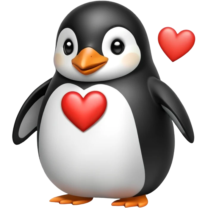 Pinguin with a Heart  emoji