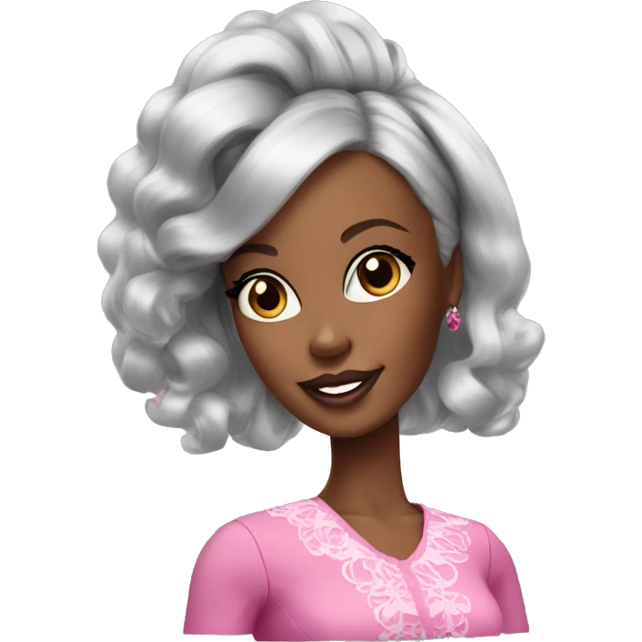 Black barbie emoji