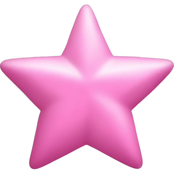 Three small pink , five-pointed stars grouped together. The stars have a slightly elongated shape, giving them a twinkling effect. They vary in size, with the largest star in the center and two smaller stars on either side.  emoji