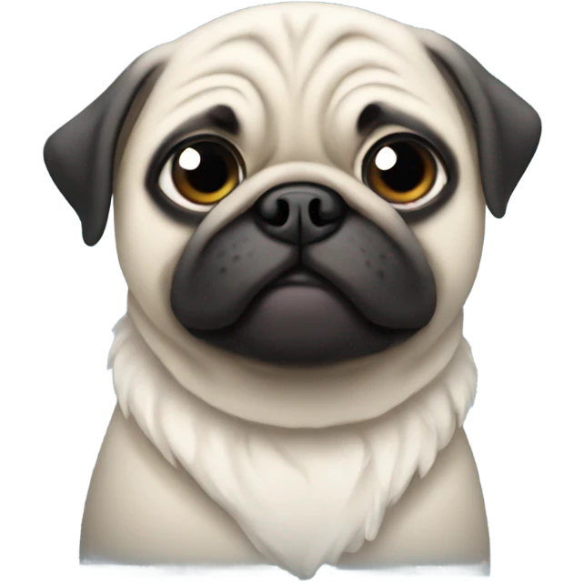 winter pug emoji