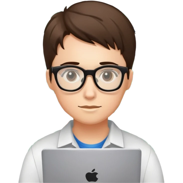 computer programmer with glasses and code symbols emoji