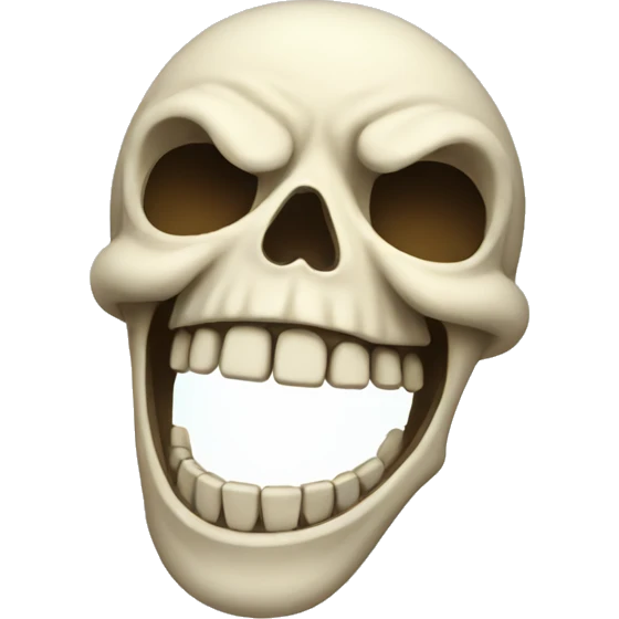 Skeleton laughing  emoji