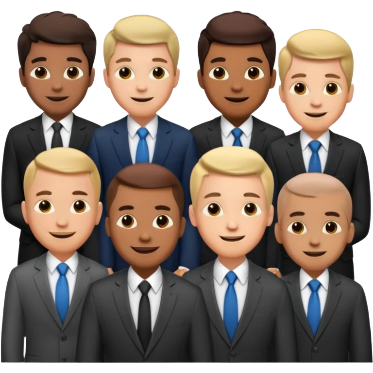 PROFFESIONAL MALE  BUSINESS TEAM emoji