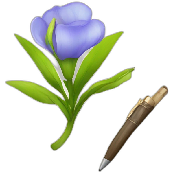 Une fleur sur agenda emoji