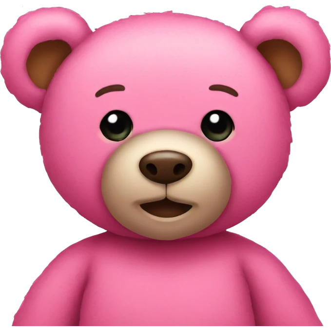 pink teddy bear emoji