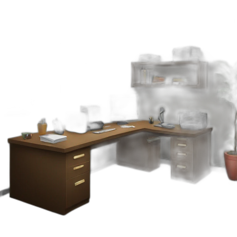 office room in a bunker loft emoji